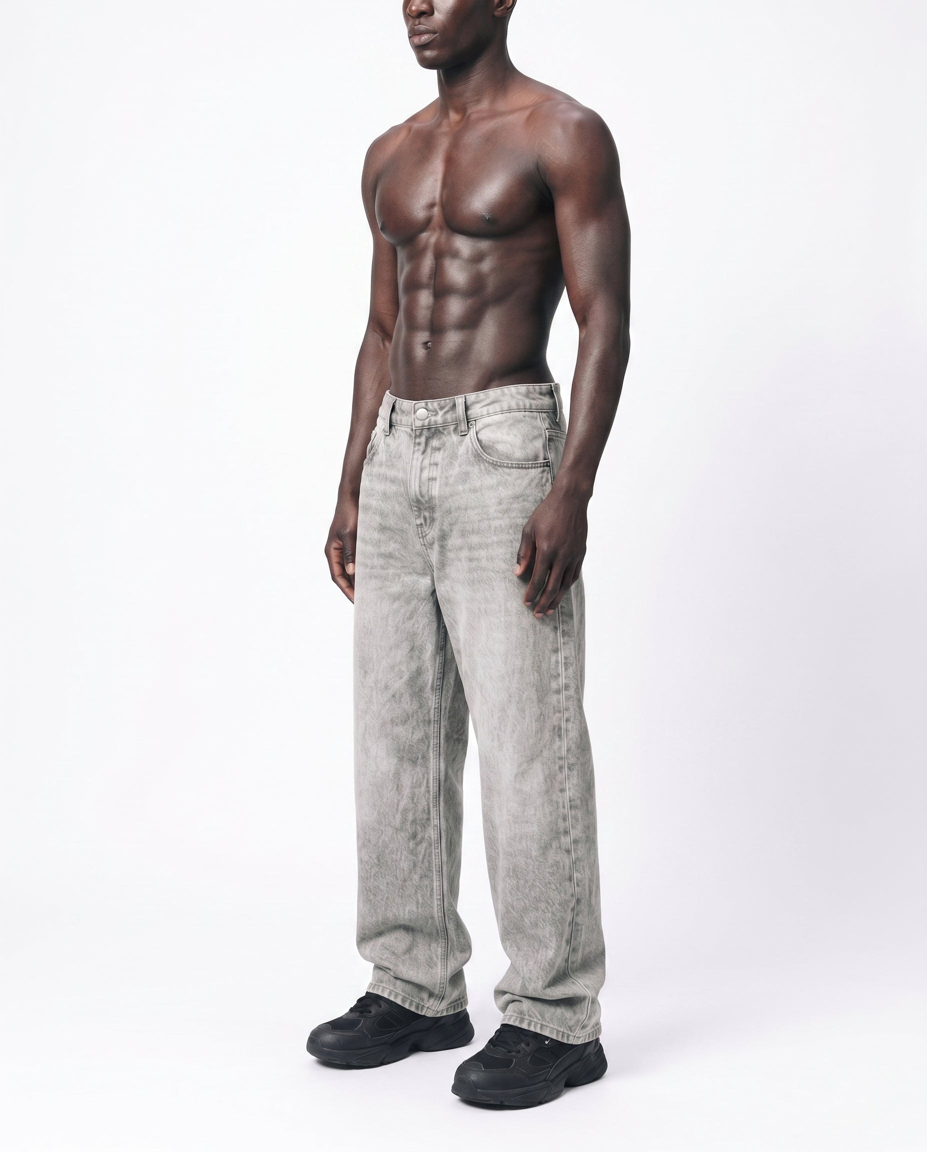 Ash Grey Skater Denim