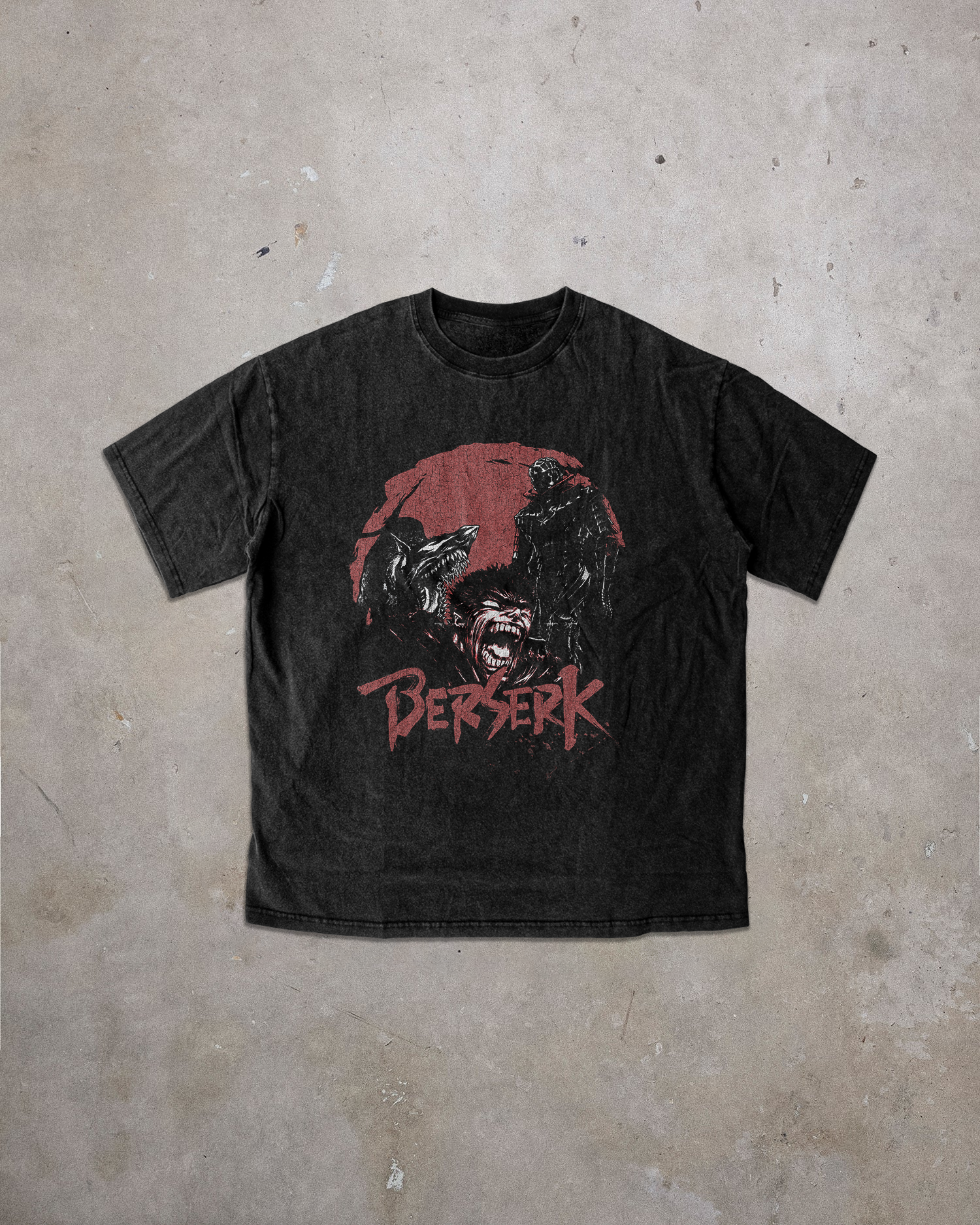 Berserk Washed Black T-Shirt