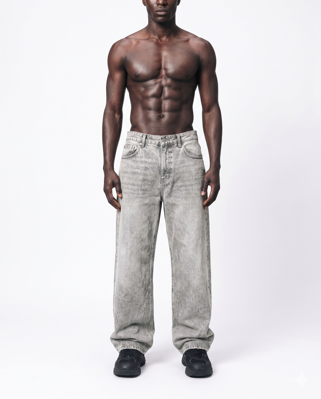 Ash Grey Skater Denim