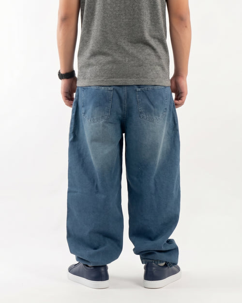 Acid Blue Balloon Jeans