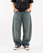 Acid Wash Balloon Jeans