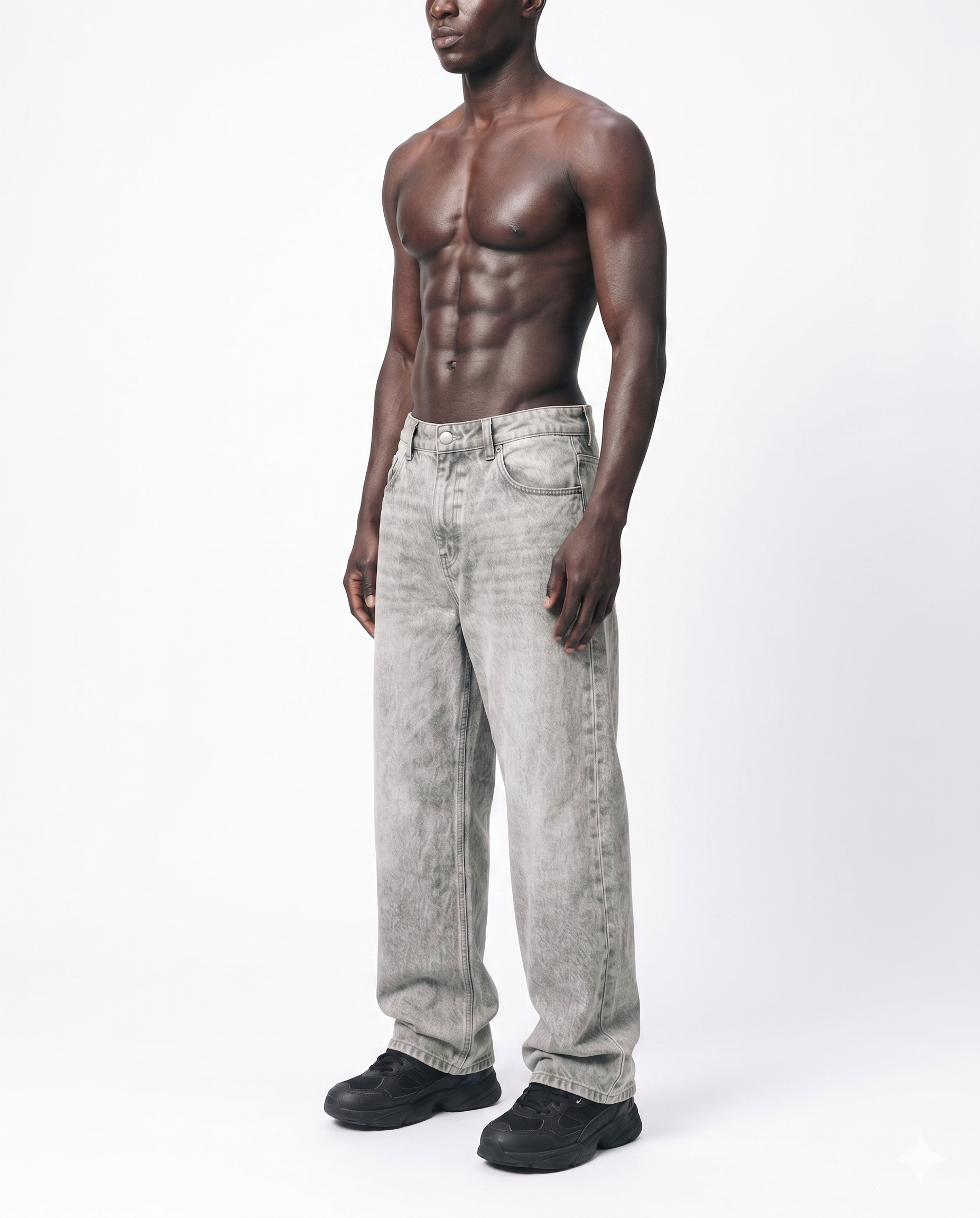 Ash Grey Skater Denim