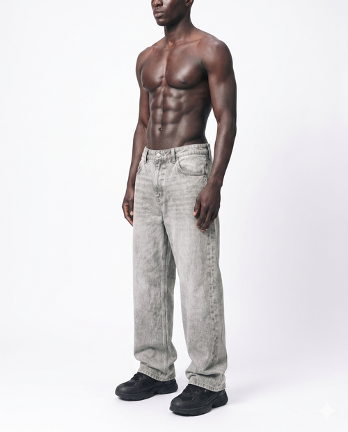 Ash Grey Skater Denim