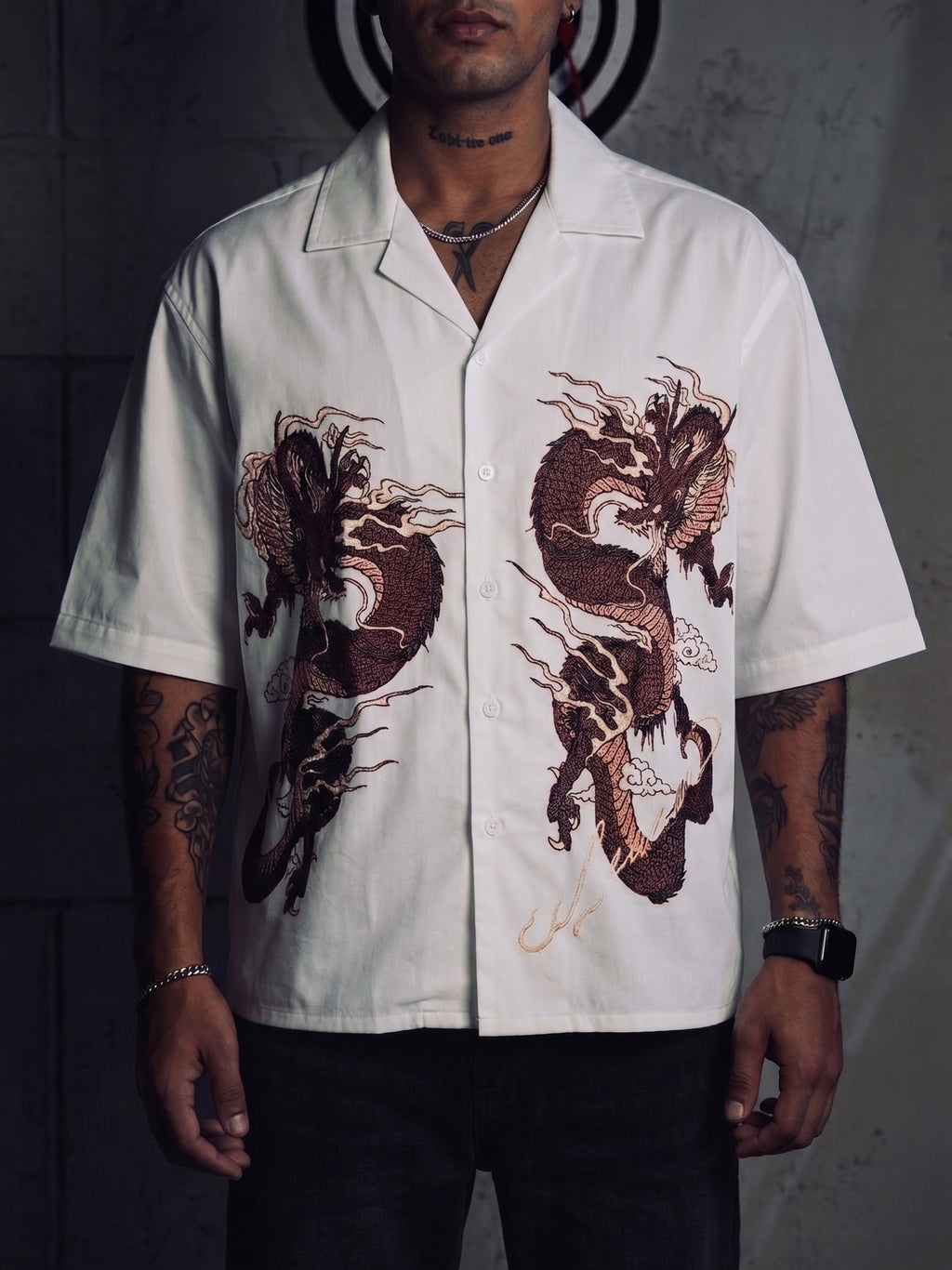 Blood Moon Dragons White Shirt