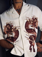Blood Moon Dragons White Shirt