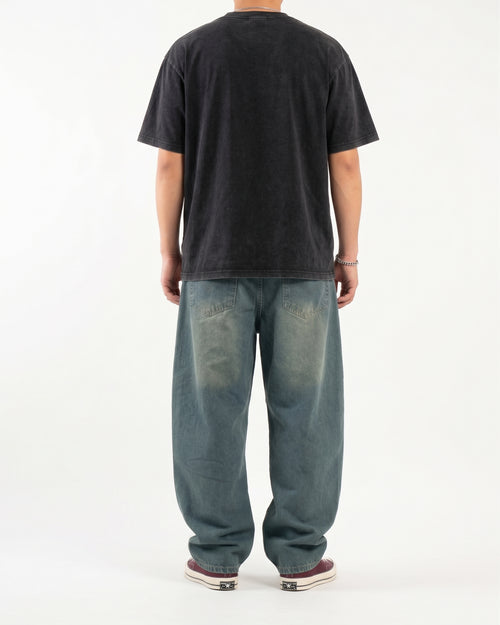 Acid Wash Balloon Jeans