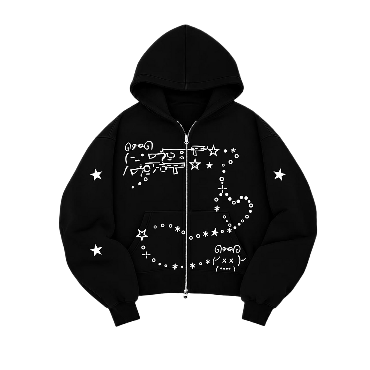 Shadow Heart-Shot Zip-Up