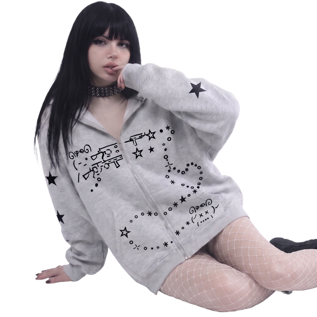 Heart-Shot Zip-Up