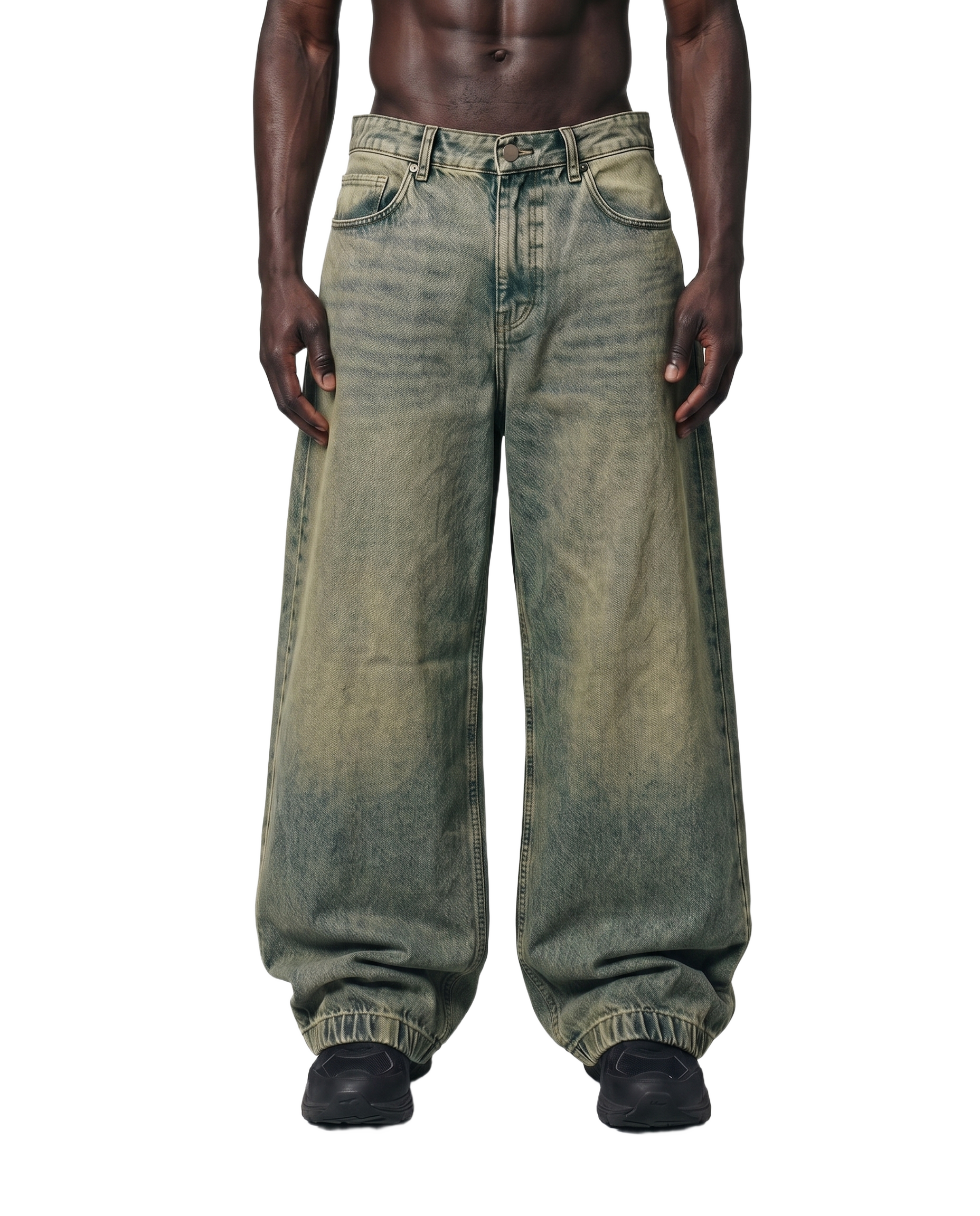 Moss Fade Cuffed Denim