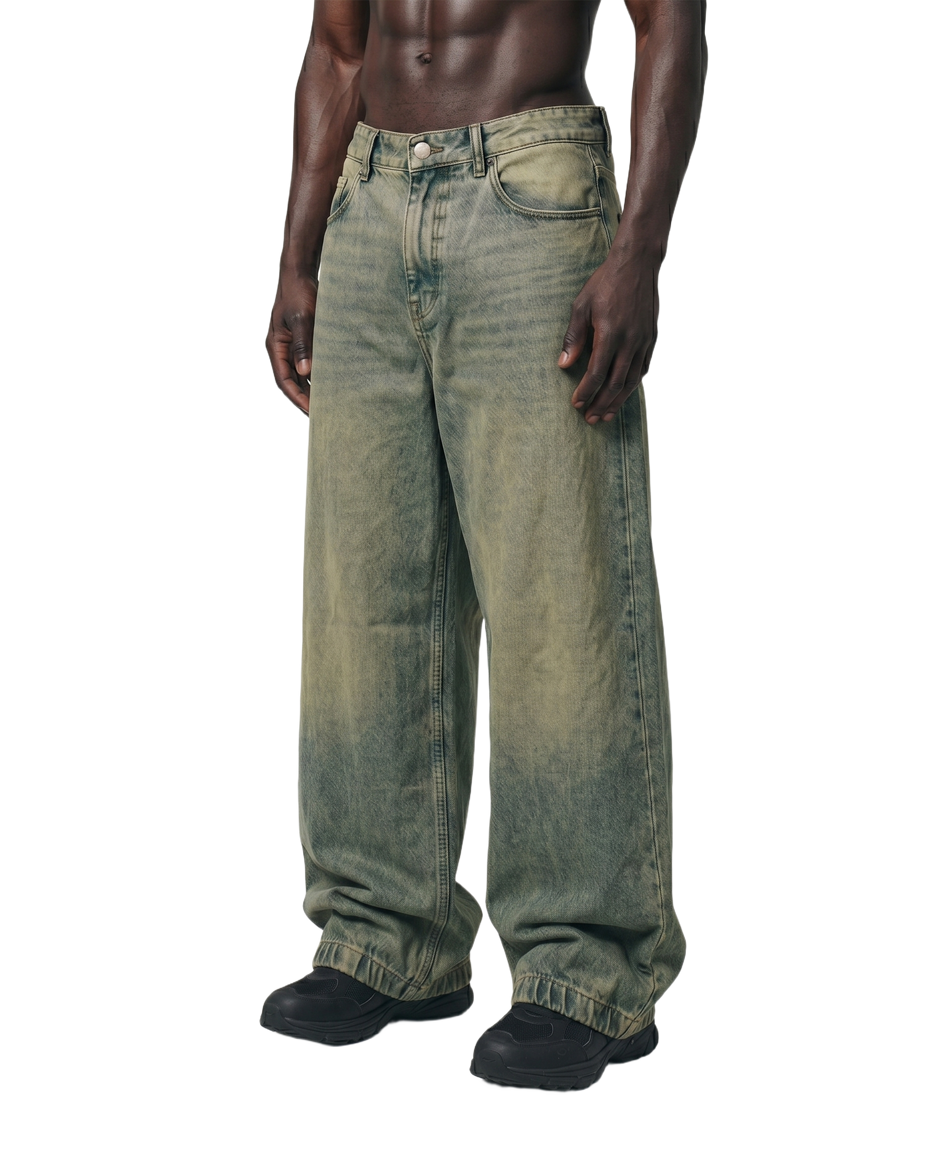 Moss Fade Cuffed Denim