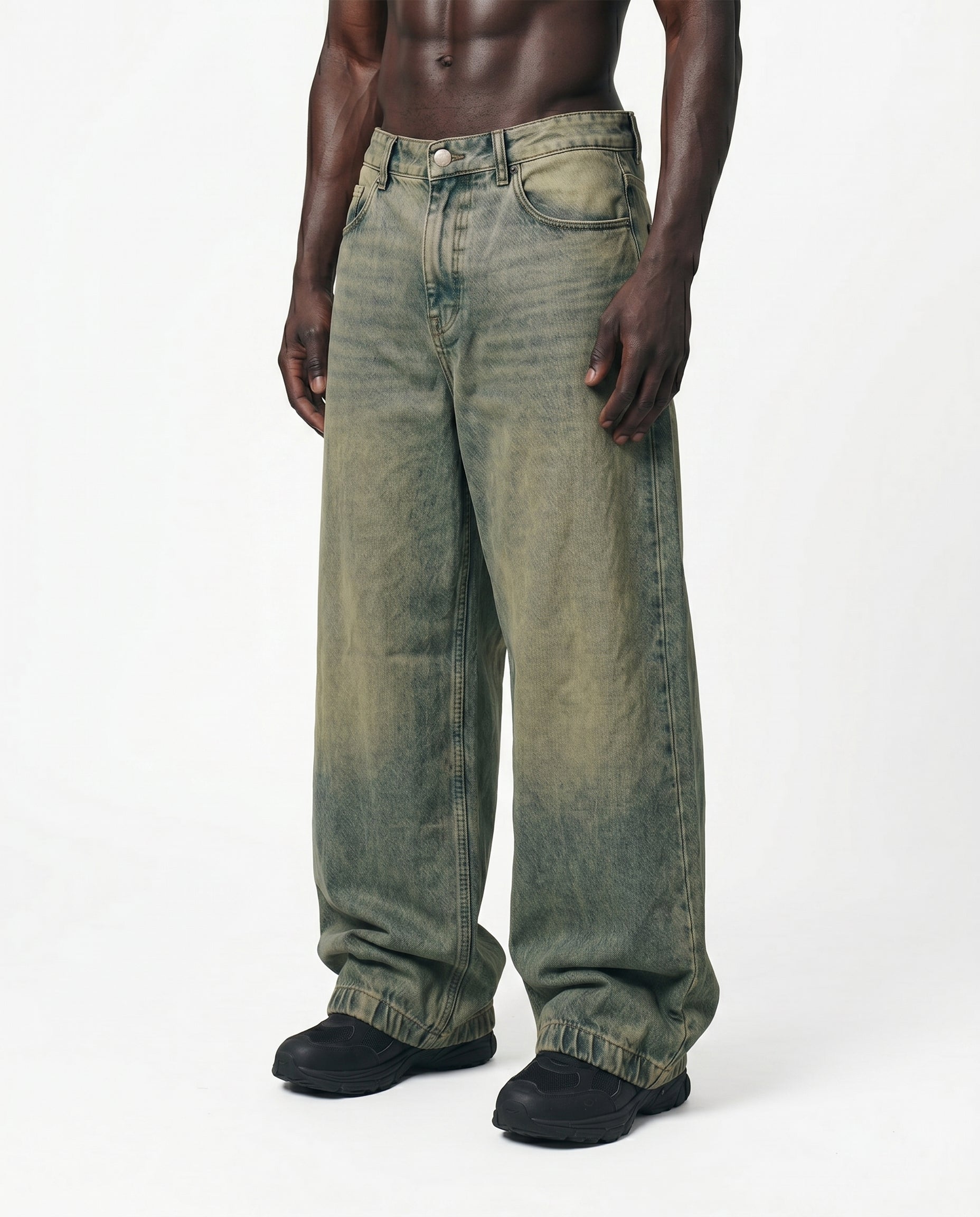 Moss Fade Cuffed Denim