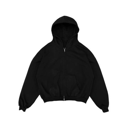 Plain Zip-up Hoodie