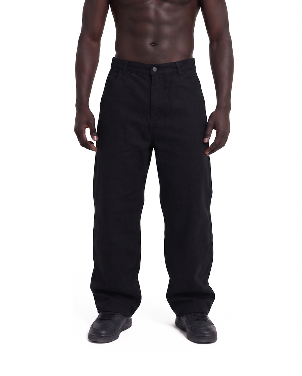 Black Cuffed Denim