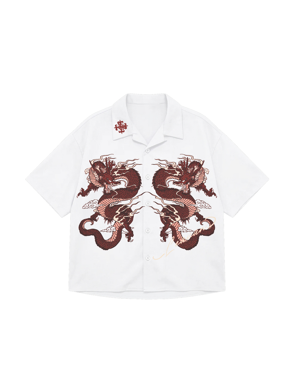 Blood Moon Dragons White Shirt